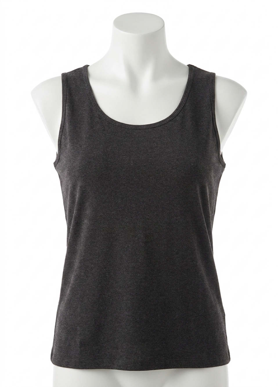 NEW ANGEL bra-friendly knit tank top in brown
